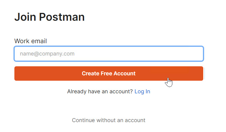 Join Postman